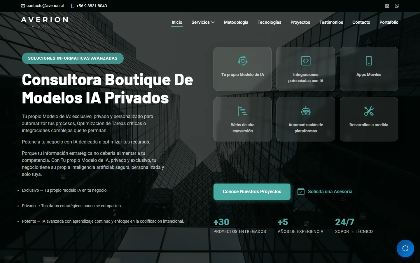 Averion — consultora de modelos IA
