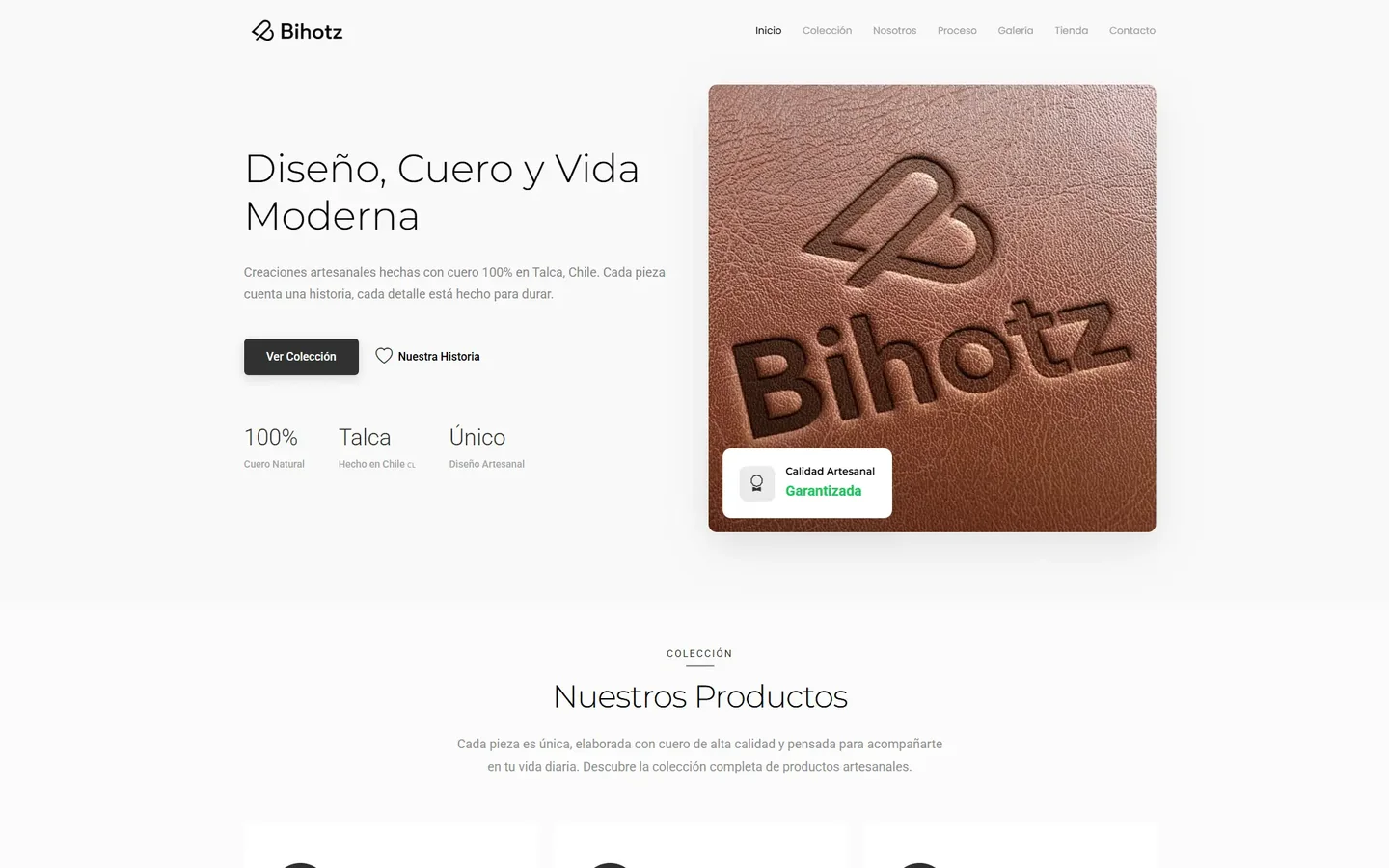 Bihotz — tienda de artículos de cuero