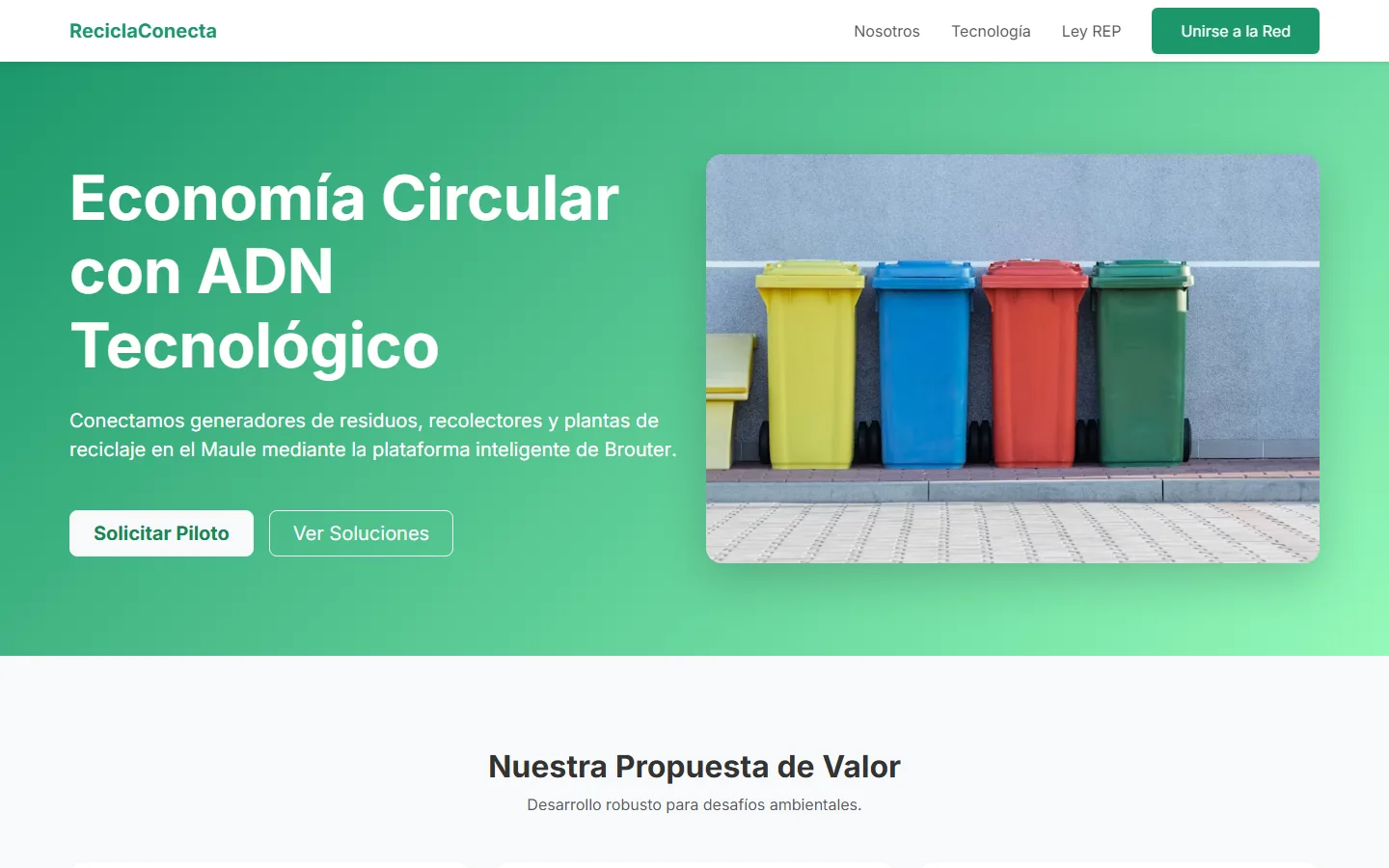ReciclaConecta — economía circular